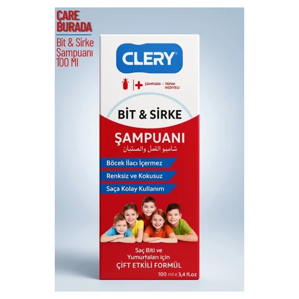 Clemy - Bit & Sirke Şampuanı 100 Ml (Tarak Hediyeli)