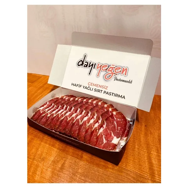 Dayı Yeğen 1 kg Kayseri Çemensiz Hafif Yağlı Sırt Pastırma