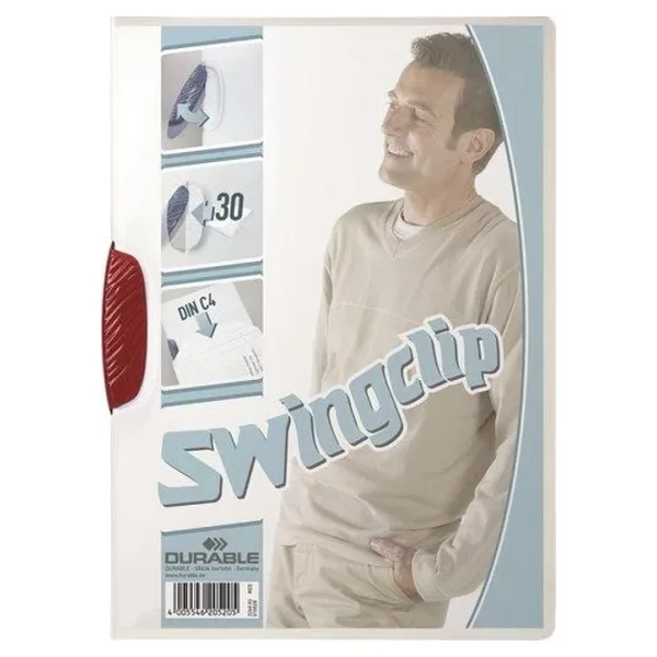 Durable Dosya Swingclip Yandan Sıkıştırmalı 30 Sayfa Kapasiteli 2260