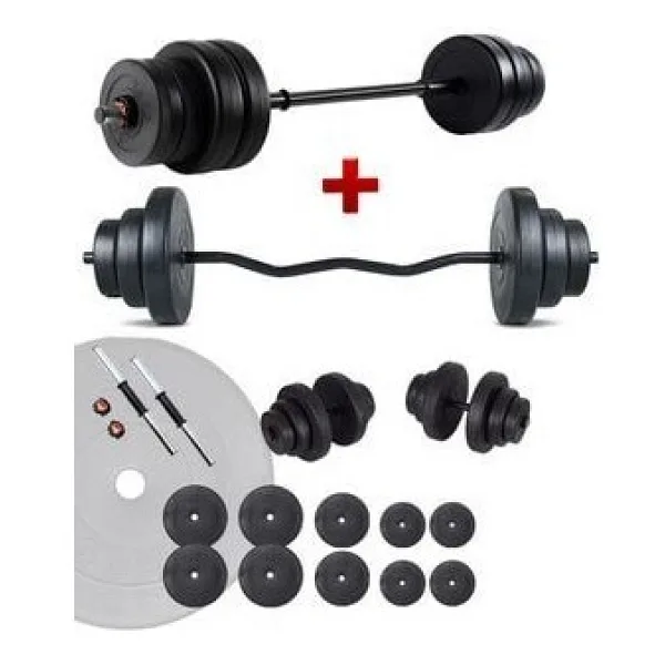 Ecg Spor 68 kg Z Bar Halter ve Dambıl Seti