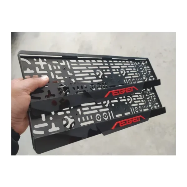Erdizayn Fiat Egea Uyumlu Kabartma Yazılı Takmatik MAT Pleksi Plakalık 2 Adet 3D Piano Black