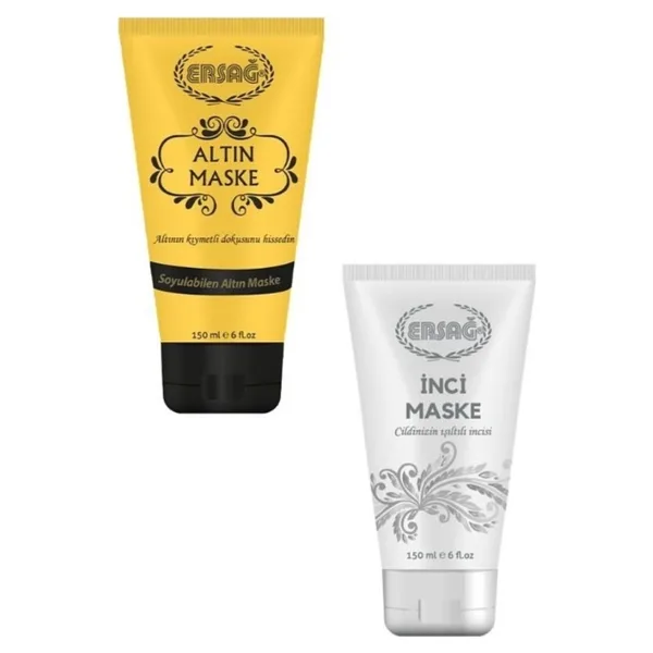 Ersağ Ersağ Altın Maske 150 ml & İnci Maske İkisi Bir Arada