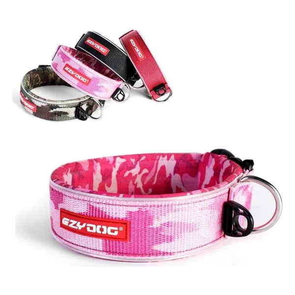 Ezydog Neo Classic Wide 3X-Large Pembe Kamuflaj Köpek Boyun Tasması