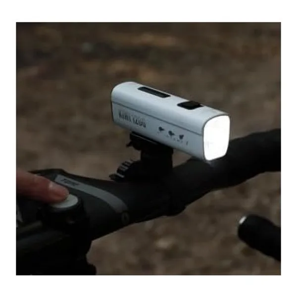 Gaciron KIWI-1200 Bisiklet Ön ışığı, 1200 Lümen, Alüminyum Gövde, USB-C Şarj, IPX6 Su Geçirmez. (beyaz)
