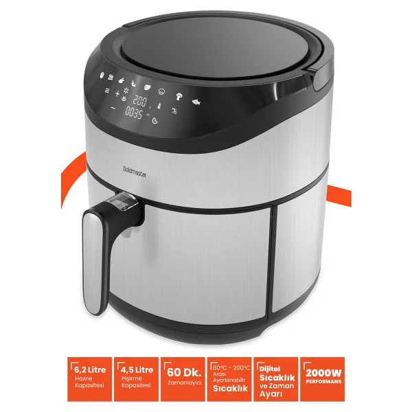 Goldmaster Foodfry 6.2 lt Yağsız Fritöz