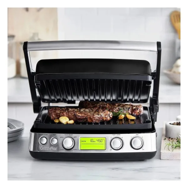 GreenPan Elite Thermolon 2200 W Siyah Tost Makinesi