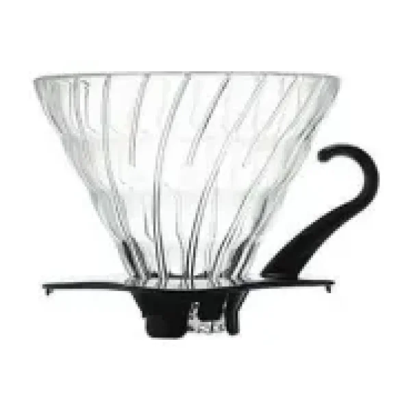 Hario V60 02 Dripper (Siyah Cam)