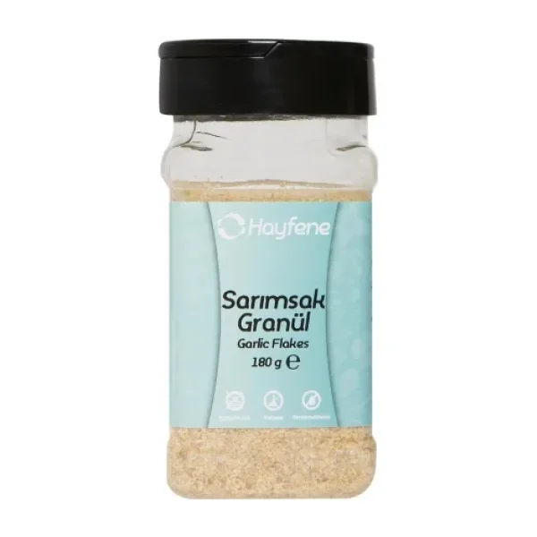 Hayfene Sarımsak Granül 180 g Katkısız Renklendiricisiz Taze Öğütülmüş Doğal Ürün - 180 gr