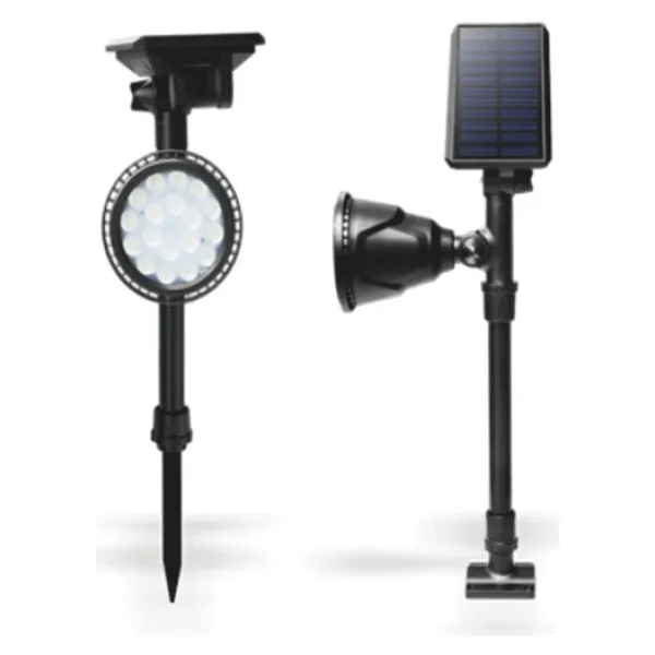 Helios Opto 15W Solar LED Spot Aydınlatma Yeşil Hs 4003 - Siyah
