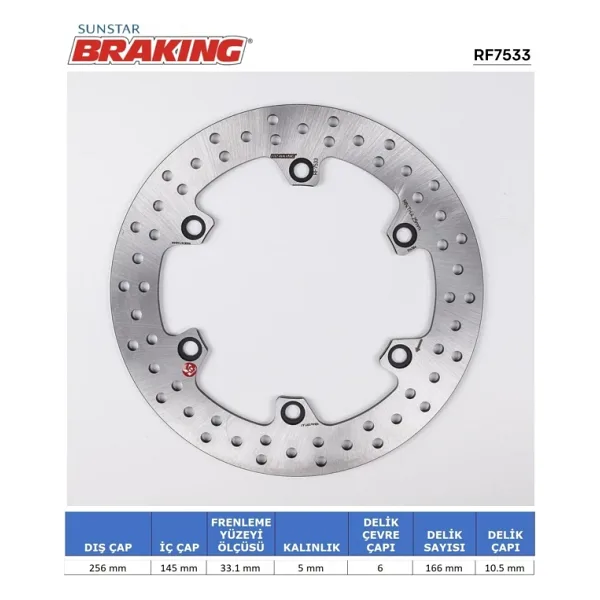 Honda Xlv 1000 Cbr 1100 Xx Yuvarlak Arka Fren Diski 1000Cc 2004-2011