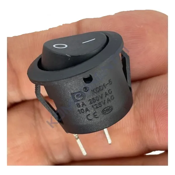 IC-133-2 Yuvarlak Işıksız Anahtar Yaylı (On)-Off 2P