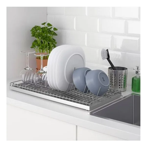 IKEA Metal Bulaşıklık Kungsfors Bulaşıklık 60 cm Galvanizli Paslanmaz Çelik Profesyonel - Yok - Gri