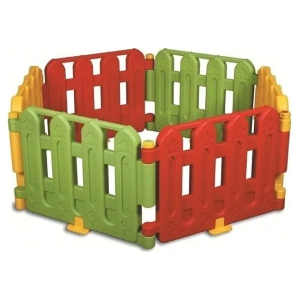 King Kids 9000 6 Parça FS Sarı-Kırmızı-Yeşil Oyun Çiti
