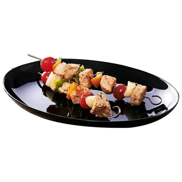 Luminarc Diwali Noir Oval Dish 33X25 cm Servis Tabak