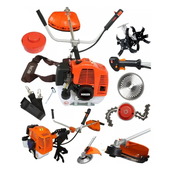 Mager 52 Cc 9.9 Hp Benzinli Yan Tip Çapa Aparatlı Tırpan Makinası Çapalama