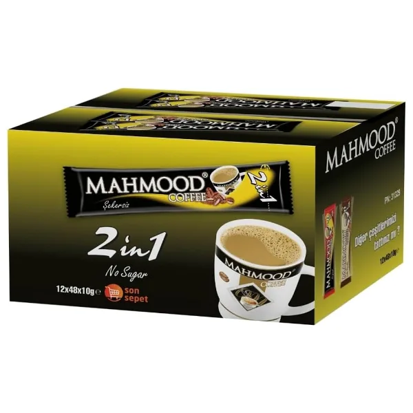 Mahmood Coffee 2'si 1 Arada Hazır Kahve 48 Adet X 10 gr (1 KOLİ - 12'Lİ)