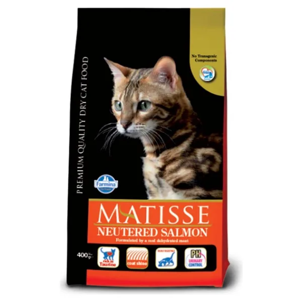 Matisse Somonlu Kısırlaştırılmış Kedi Maması 1 Kg. Metal Açk. Pkt.