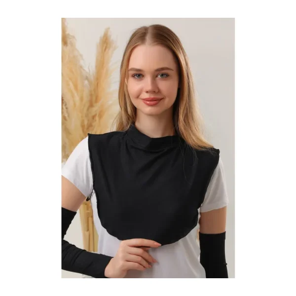 Melodi Scarf Tesettür Boyunluk Siyah - Standart