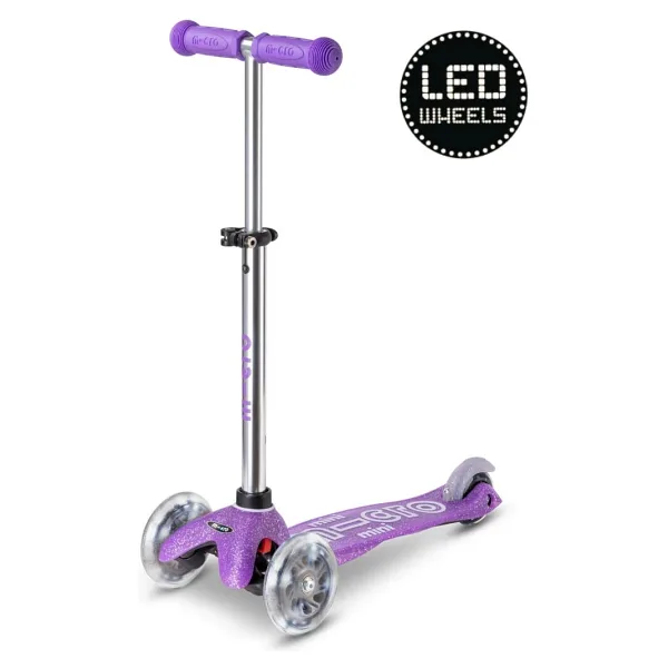 Micro Mini Deluxe MMD207 Işıklı Mor 3 Tekerlekli Çocuk Scooter