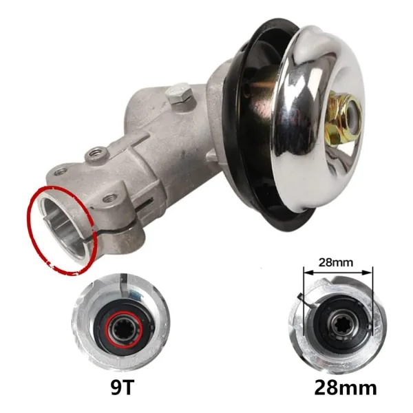 Motorlu Tırpan Redüktör Dişli Gurubu 9 Diş Frezeli 26mm