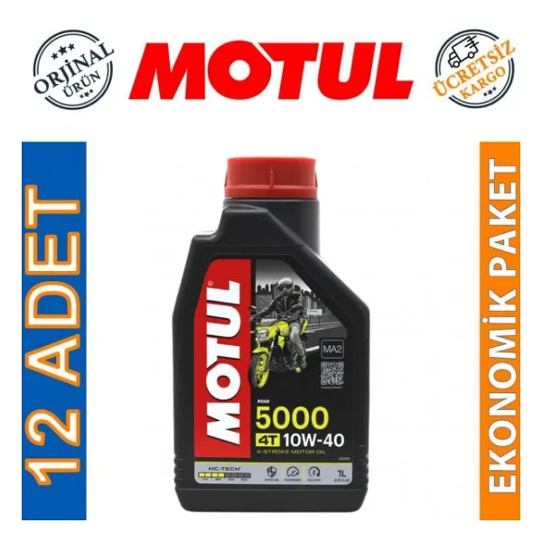 Motul 5000 10W-40 4T 1 lt 12'li Motosiklet Yağı