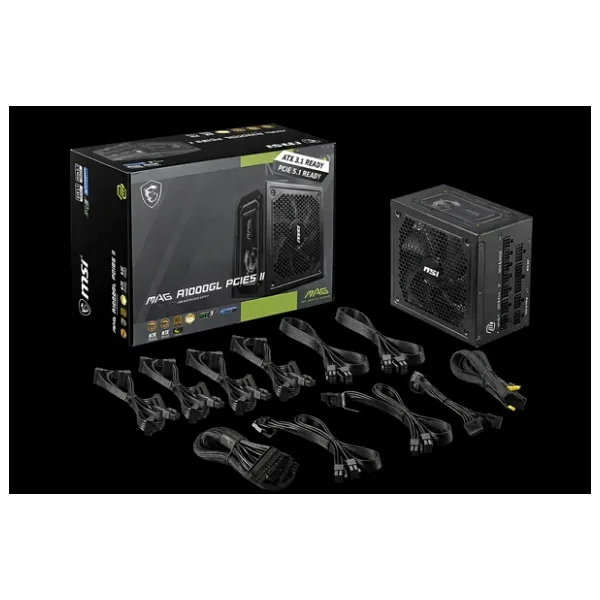 MSI MAG A1000GL PCIE5 II Gen5.1 1000 W Power Supply