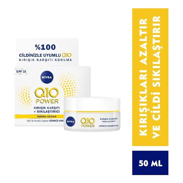 Nivea Q10 Kırışık Karşıtı Gündüz Bakım Kremi Spf 15 50 ml