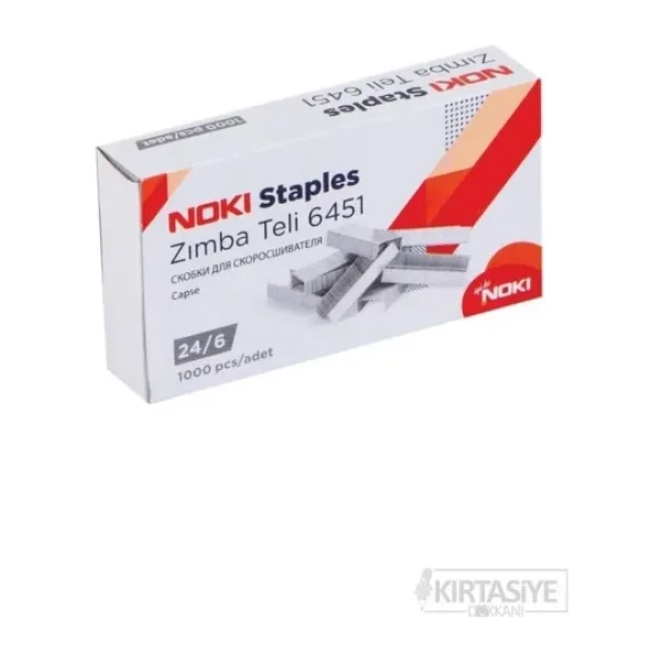 Noki 24/6 Zımba Teli 10'lu PAKET(10.000 Adet Zımba Teli)
