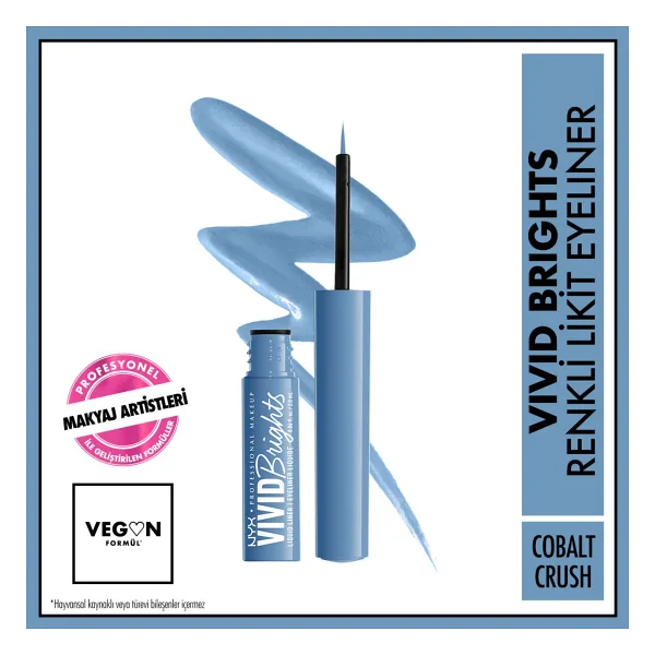 NYX Professional Makeup Vivid Brights Matte Likit Eyeliner
