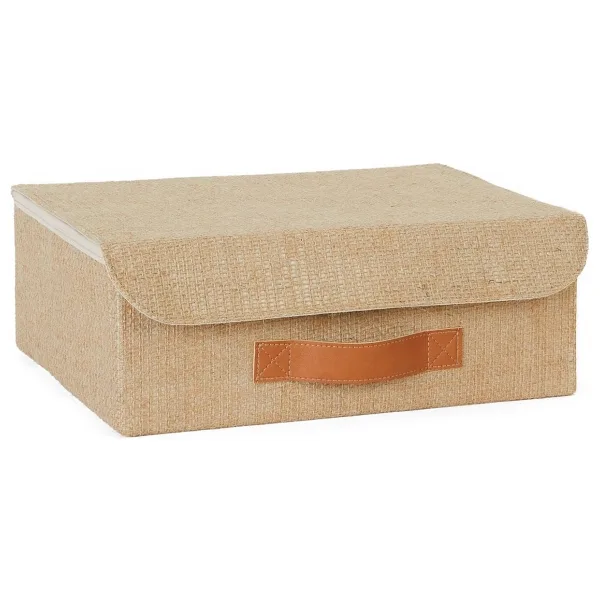 Ocean Home Textile Çekmece İçi Jüt Kapaklı Kutu 30 x 23 x 11 cm