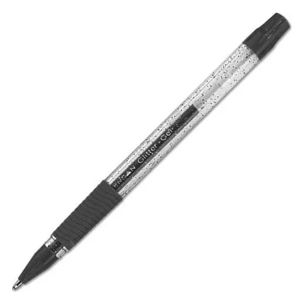 Pensan 1.0 mm Siyah Glitter Jel Kalem