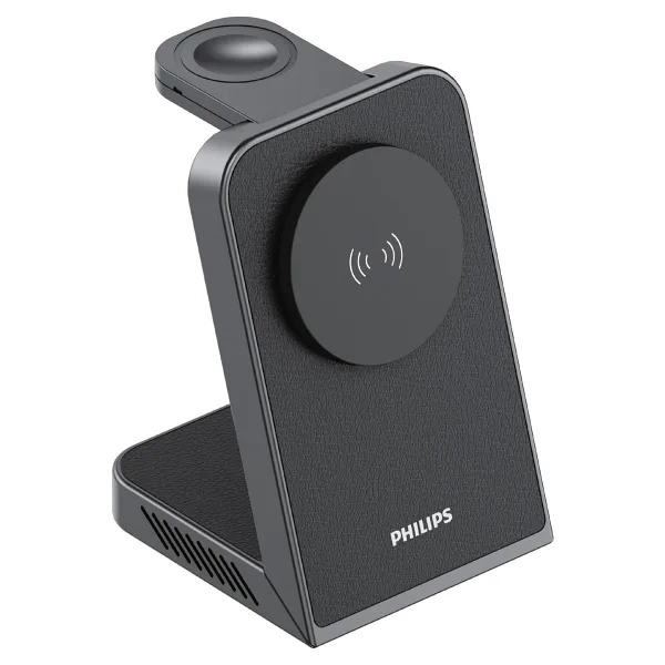 Philips DLK3546QB 3in1 MagSafe Kablosuz Hızlı Şarj Aleti