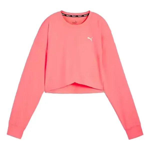 PUMA Kadın CLOUDSPUN CROSSOVER CREW-PUMA Black Crew Sweats M