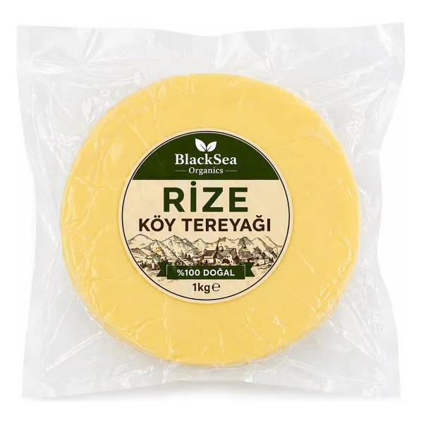Rize Köy Tereyağı 1 kg - Doğal Yayık Tereyağı Katkısız Blacksea Organics