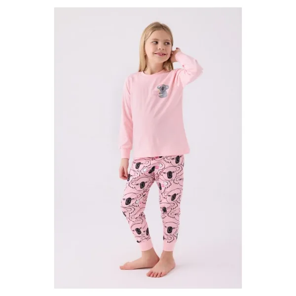 Rolypoly Kız Çocuk Pijama Takımı, Pembe, 5-6 Yaş