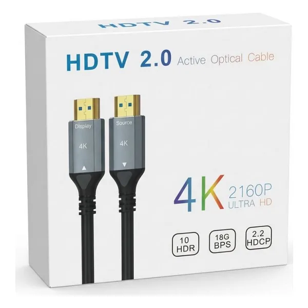 S-LİNE FK0550-4K-OPT 50MT 2.0V 4K FİBER OPTİK HDMI KABLO