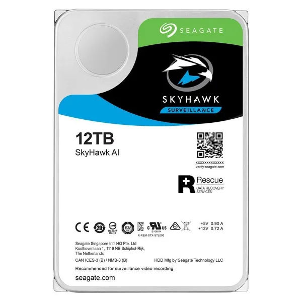 Seagate SkyHawk ST12000VE0008 SATA 3.0 7200 RPM 3.5" 12 TB Harddisk