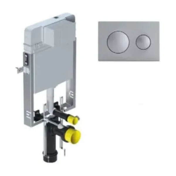 Serel Smooth Gömme Rezervuar 3 'Lü Set (Gövde T020111+Panel P400180+Ank. Ara Kesme Valfi 102151024) T020111bk40