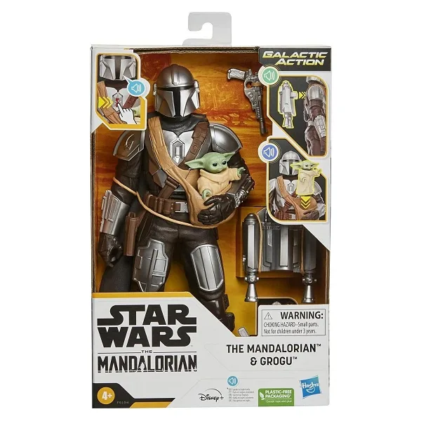 Star Wars Galactic Action The Mandalorian ve Grogu Figür F5194