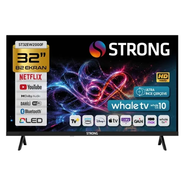 Strong ST32EW2000F HD 32" 82 Ekran Uydu Alıcılı Smart LED TV