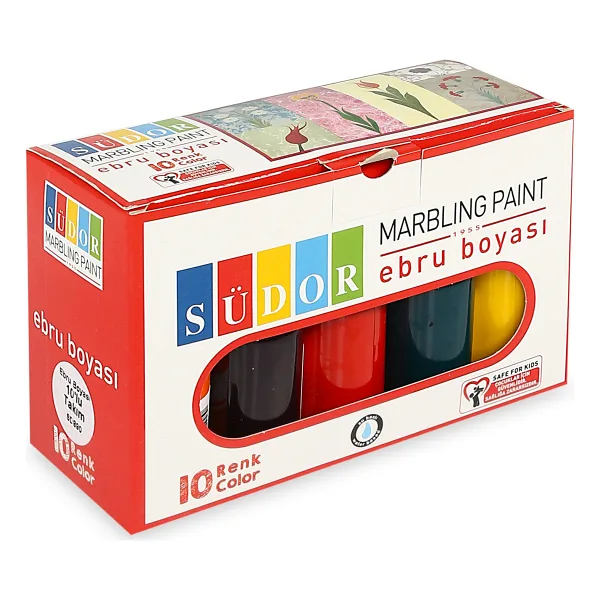 Südor 25 ml 10 Renk Ebru Boyası
