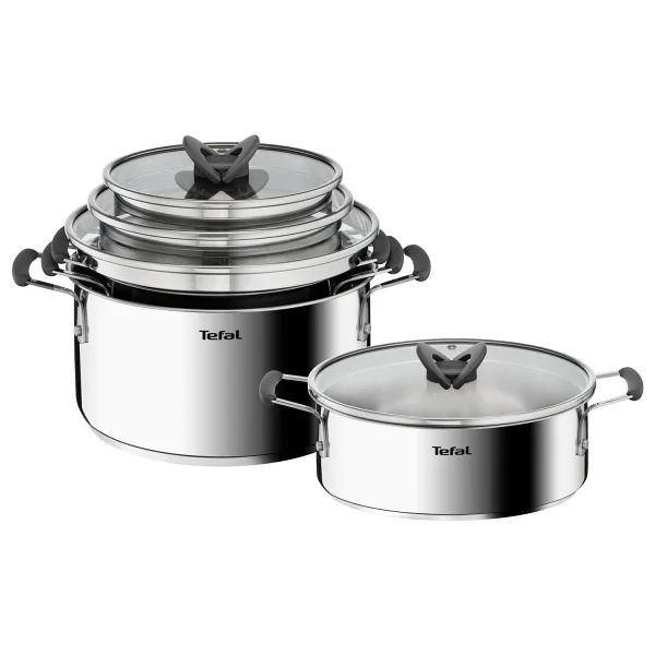 Tefal Optispace 8 Parça Çelik Tencere Seti