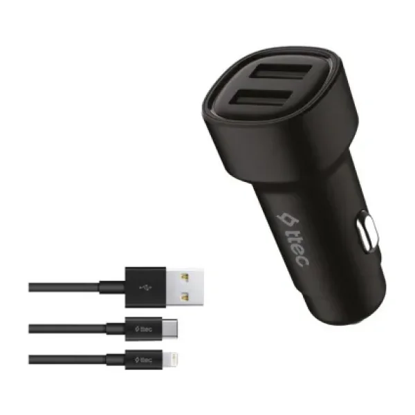 Ttec SmartCharger Duo 2CKS31DS 15.5 W 3in1 Kablolu Araç Şarj Aleti