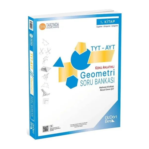 ÜçDörtBeş Yayınları TYT-AYT Geometri Soru Bankası 2026