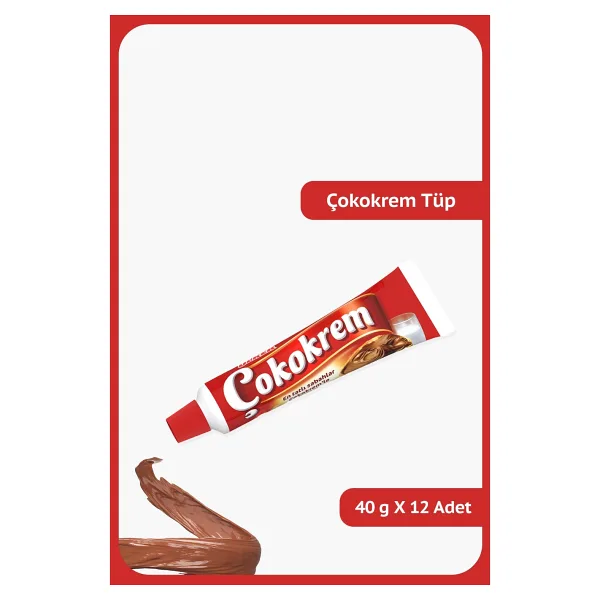 Ülker Çokokrem Tüp Çikolata 40 gr 12'li