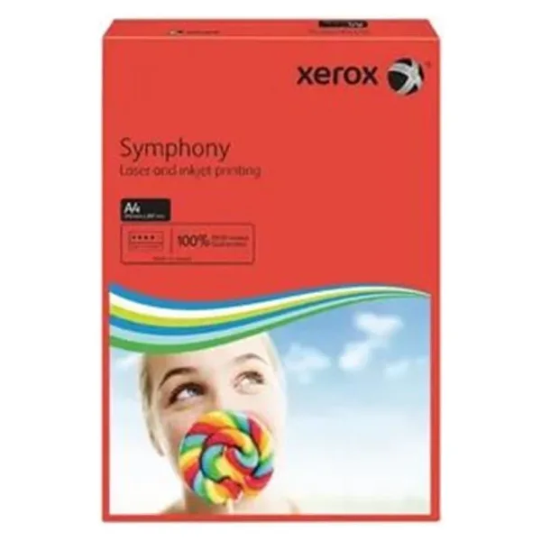 Xerox Symphony A4 80 gr 500 Yaprak Kırmızı Renkli Fotokopi Kağıdı