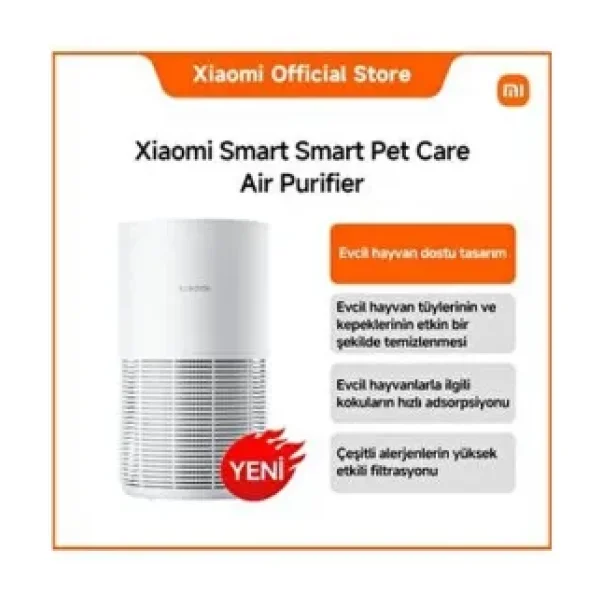 Xiaomi Smart Pet Care Hava Temizleyici % 99,99 Virüs Dezenfeksiyonu Beyaz Renkli Evcil Hayvan Dostu Cihaz