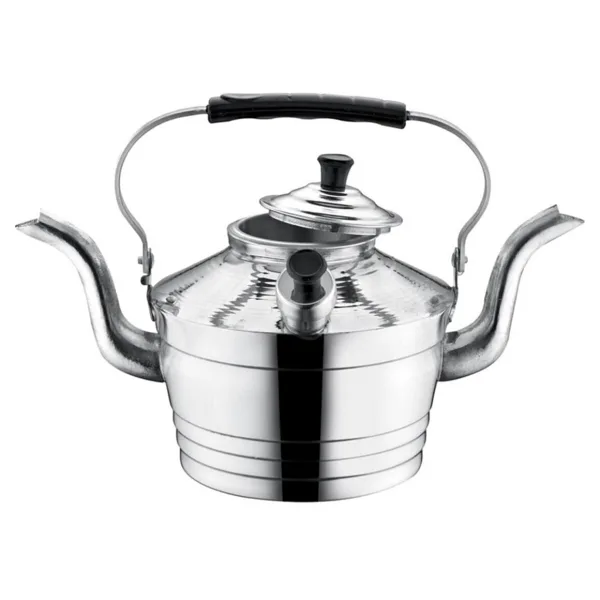Yayke 3 Litre Çift Emzikli, Çift Taraflı Alüminyum Çaydanlık Avcı, Kamp, Piknikçi Çaydanlığı (NO 22)