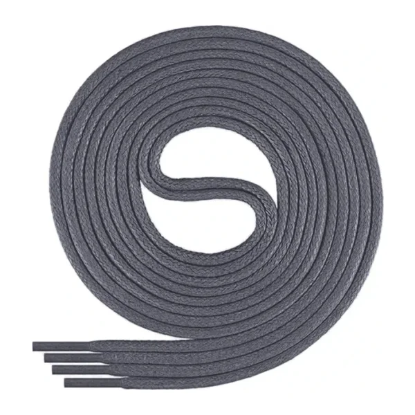 110 Cm 4 MM Koyu Gri Yuvarlak 1 Çift Ayakkabı Bağcığı