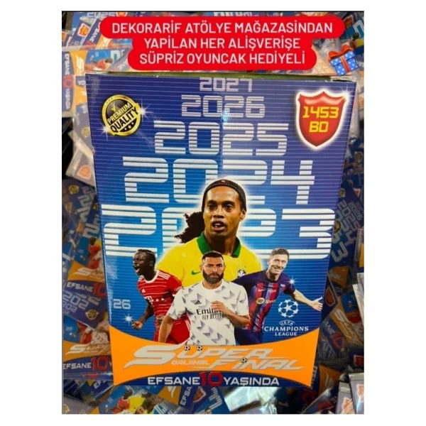 1453 Bd Süper Final 10.yıl Premium Özel Seri 200LÜ Futbol Oyuncu Kartları - 2023 -24-25-26-27 Son Sezon